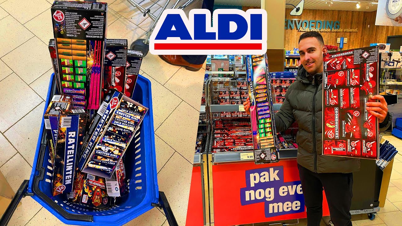 ALDI HEEFT WEER VUURWERK INSLAAN EN AFSTEKEN!  *2022*