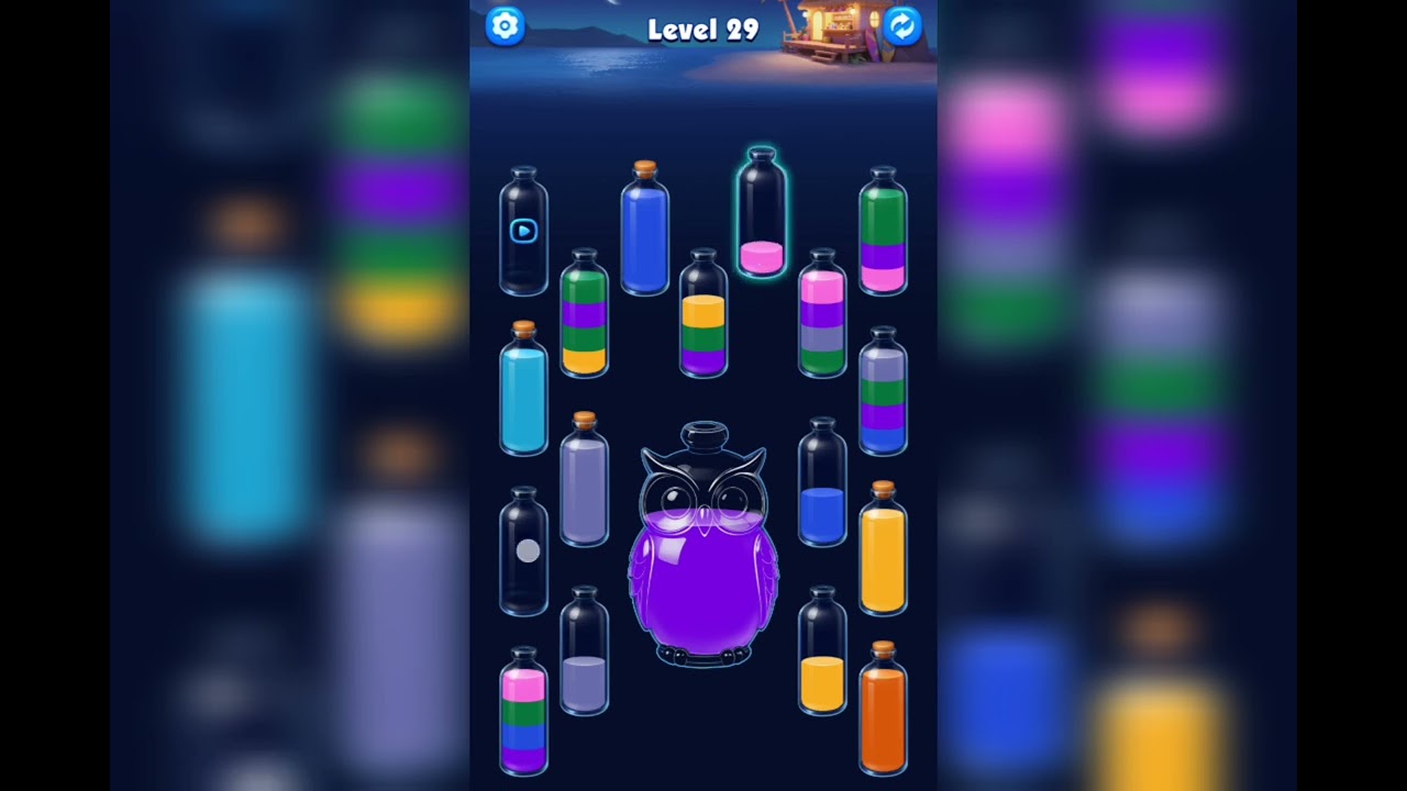 Water Sort 3D Color Match Puz Level 29 Game Walkthrough