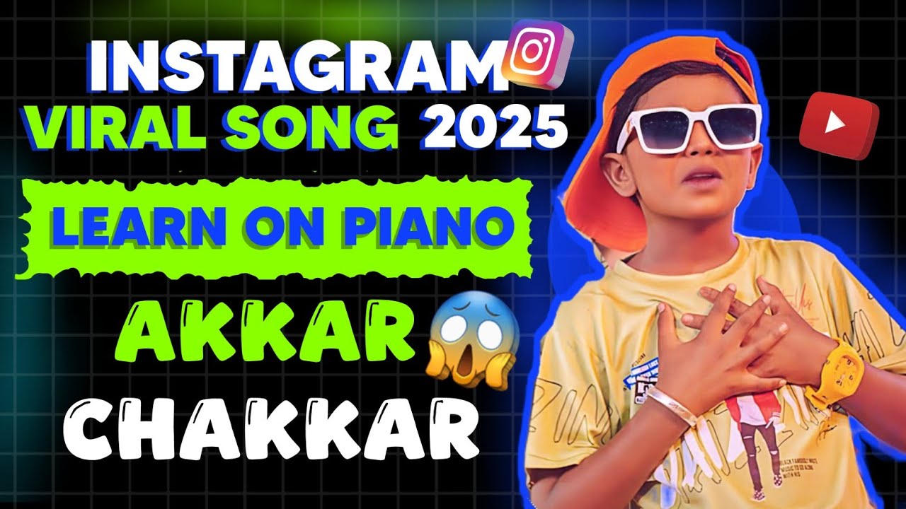 Akkar Chakkar Song On Piano With Notes|Piano Cover|Jigar Ni Jeet|Instagram Viral Song|Full Tutorial