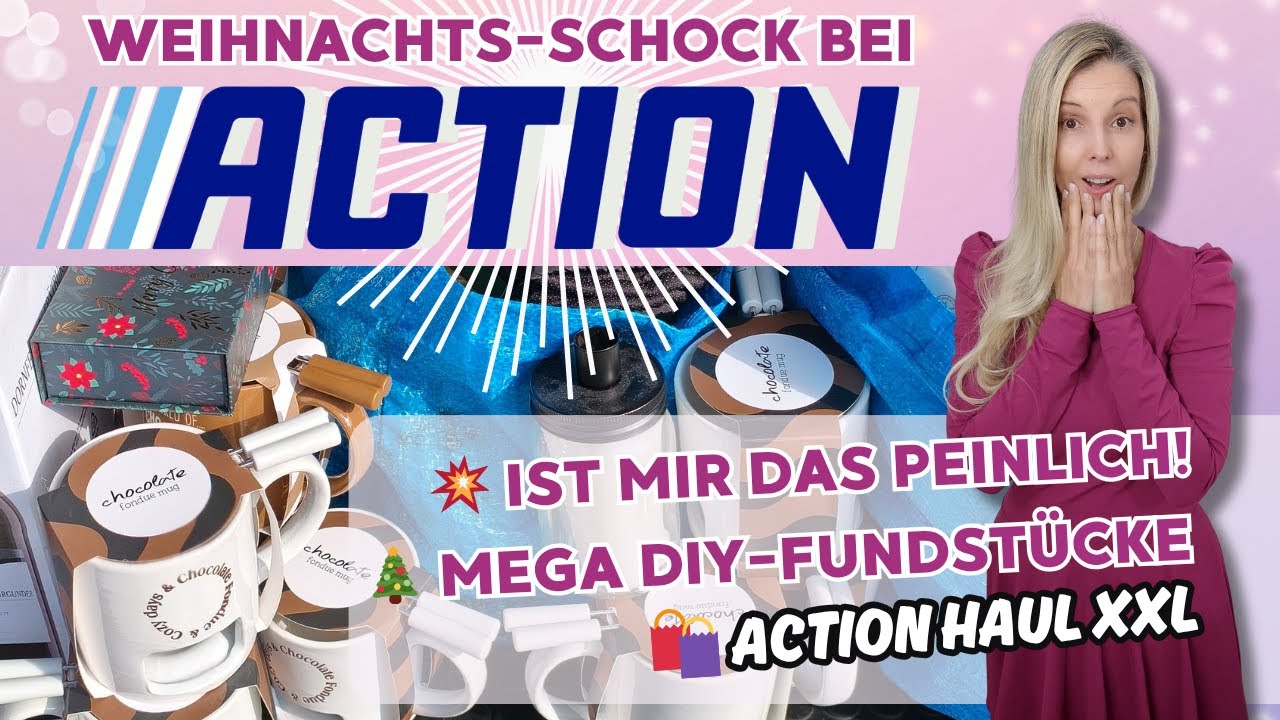 „ACTION🛒💥 Die besten Weihnachts-DIYs+XXL-Haul! DIY, Deko & Plotterrohlinge“+😱DAS ist mir passiert!“