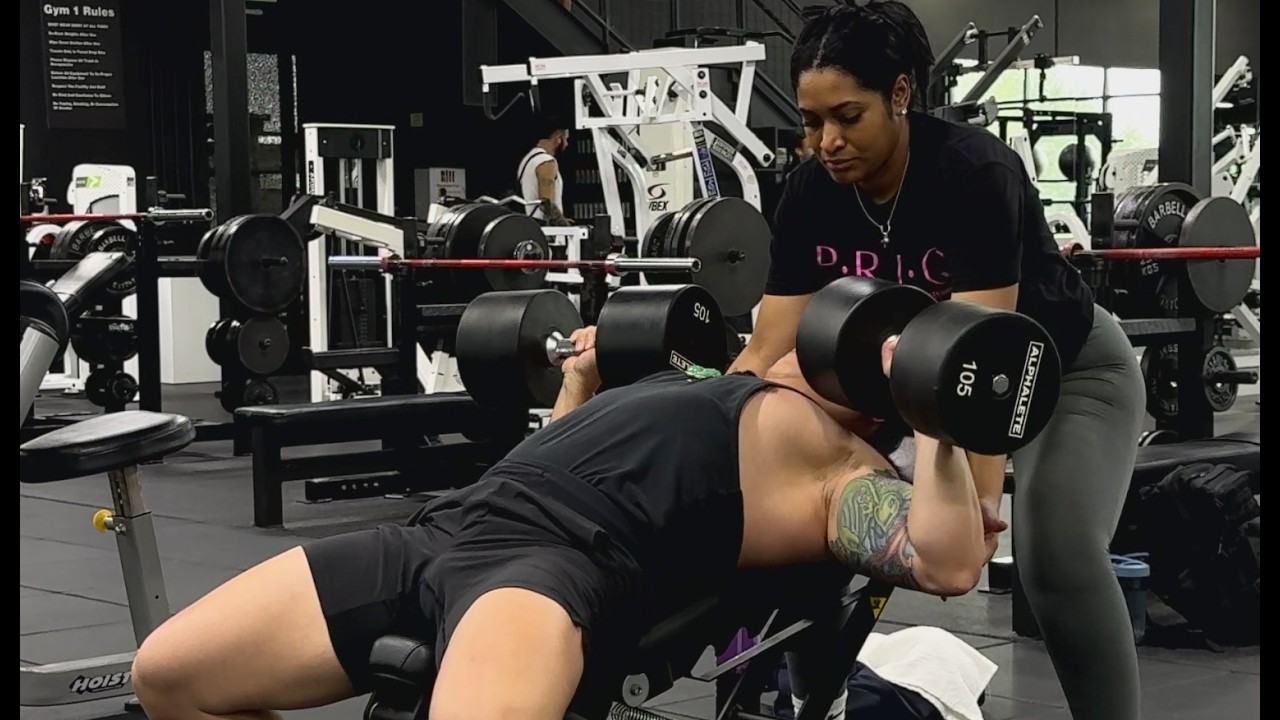 Week 4 - Chest and Triceps. PR on Incline Dumbbell Bench.