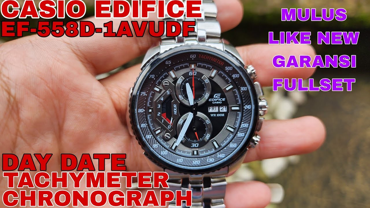 SOLD CASIO EDIFACE EF-558D-1VUDF CHRONOGRAPH MULUS LIKE NEW GARANSI PANJANG FOLLOW IG LakoneWatch