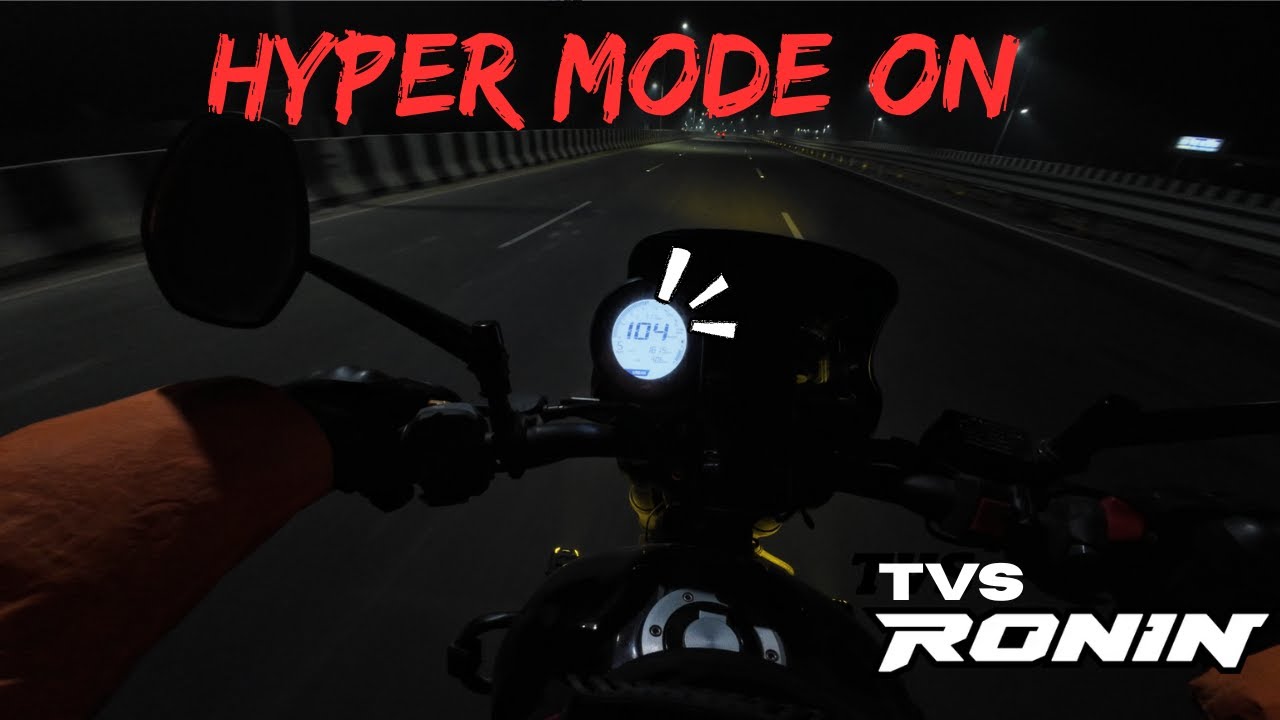 Hyper mode on | TVS Ronin POV Ride at night, Only exhaust sound | REV IT WITH NAWAID