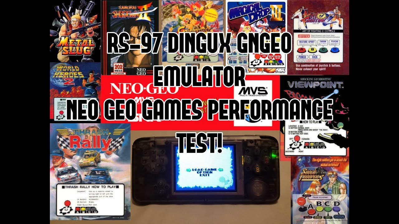 RS-97 Retro Game (With OpenDingux Modification) NEO GEO GAMES PERFORMANCE TESTS