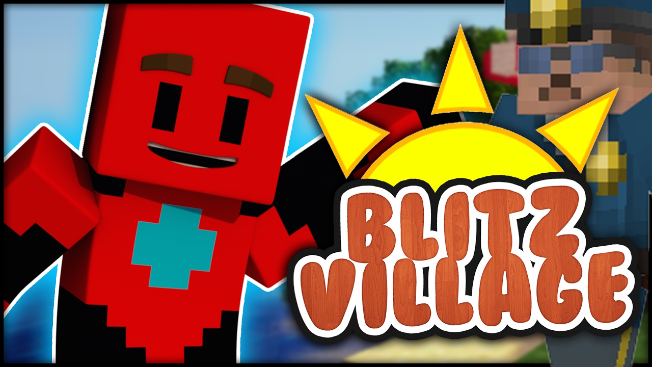 Minecraft - BLITZVILLAGE -  Episode 6 - Police Secret Doors!