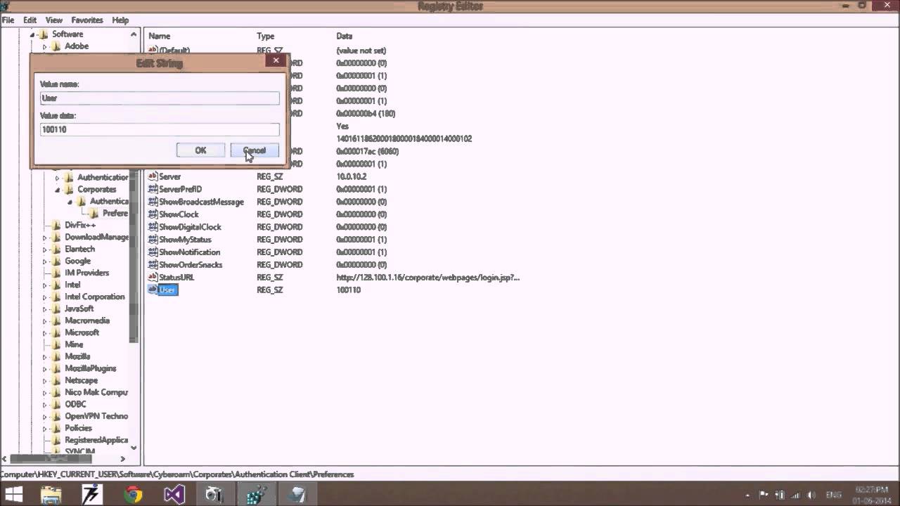 How to hack Cyberoam Client's Username and Password