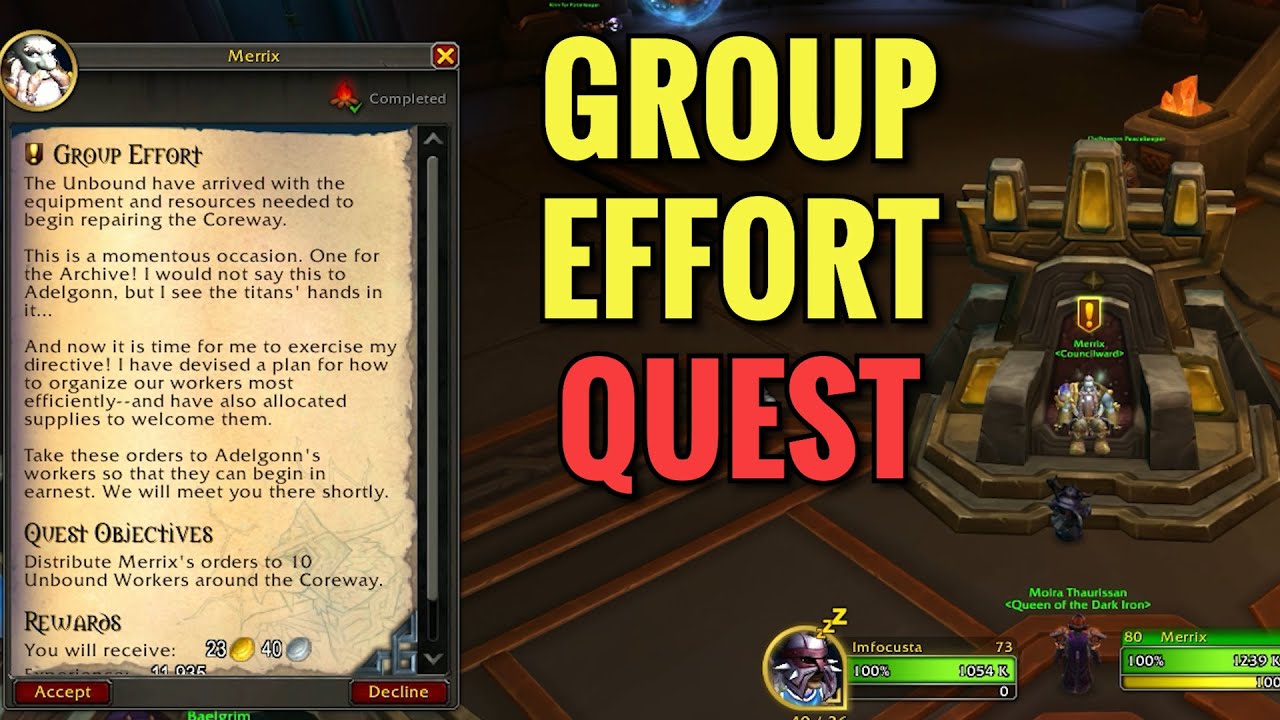 Group Effort Quest (WoW TWW)