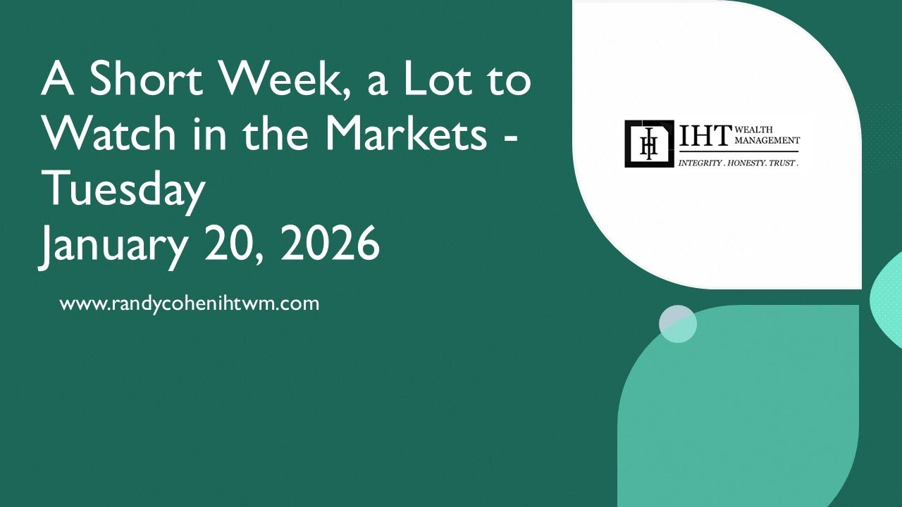 A Short Week, a Lot to Watch in the Markets   Tuesday January 20, 2026