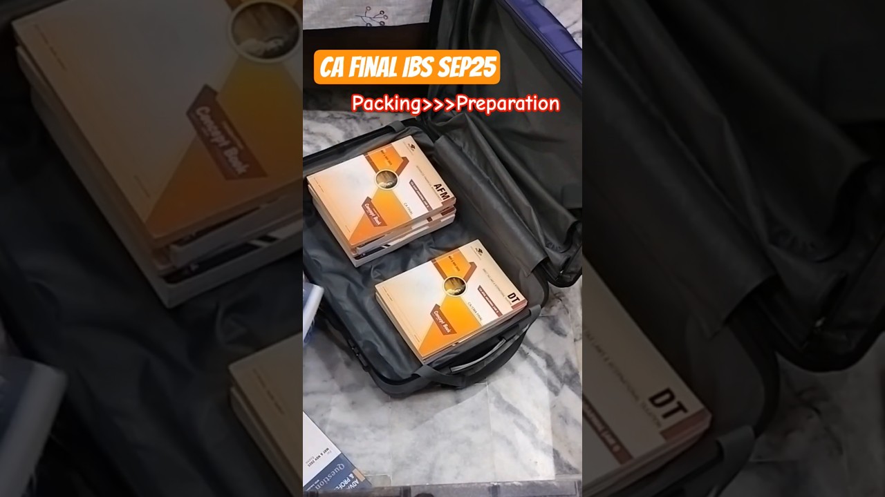 CA Final IBS exam suitcase🧳||