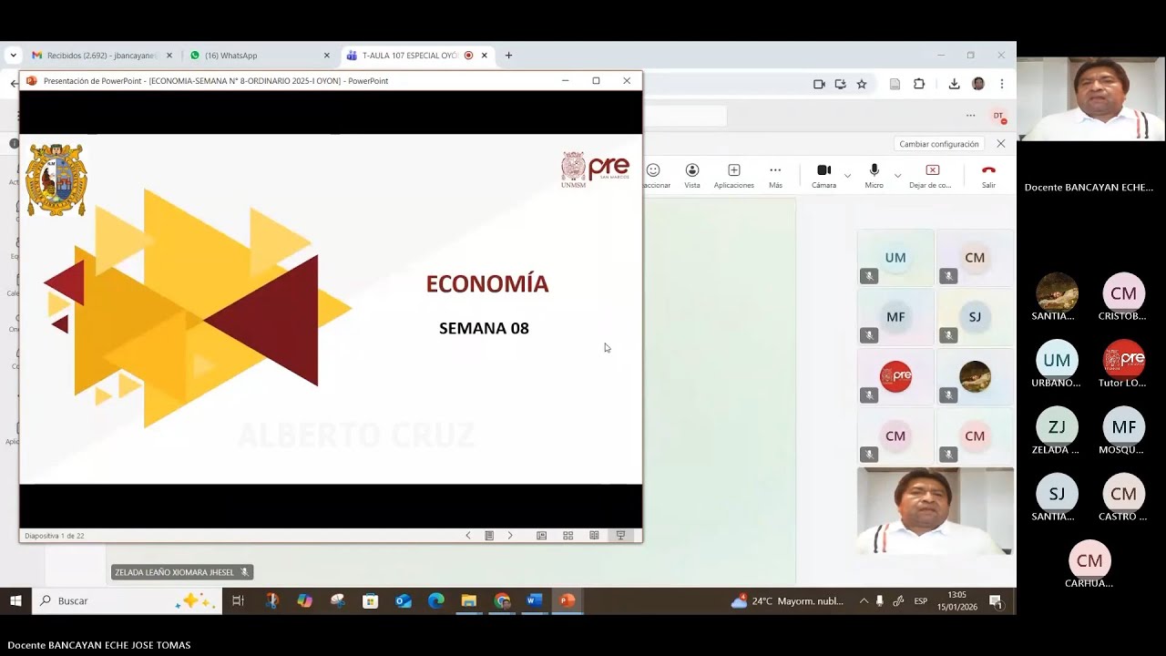 Economía - Semana 08 - Pre San Marcos Ciclo 2025-II (Nuevo Ciclo)