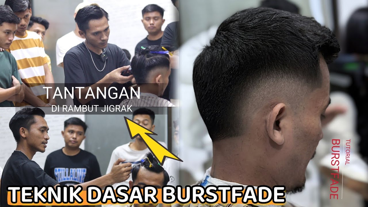 TUTORIAL TAKNIK DASAR BURSTFADE STEP BY STEP_how to do a burst fade for beginners