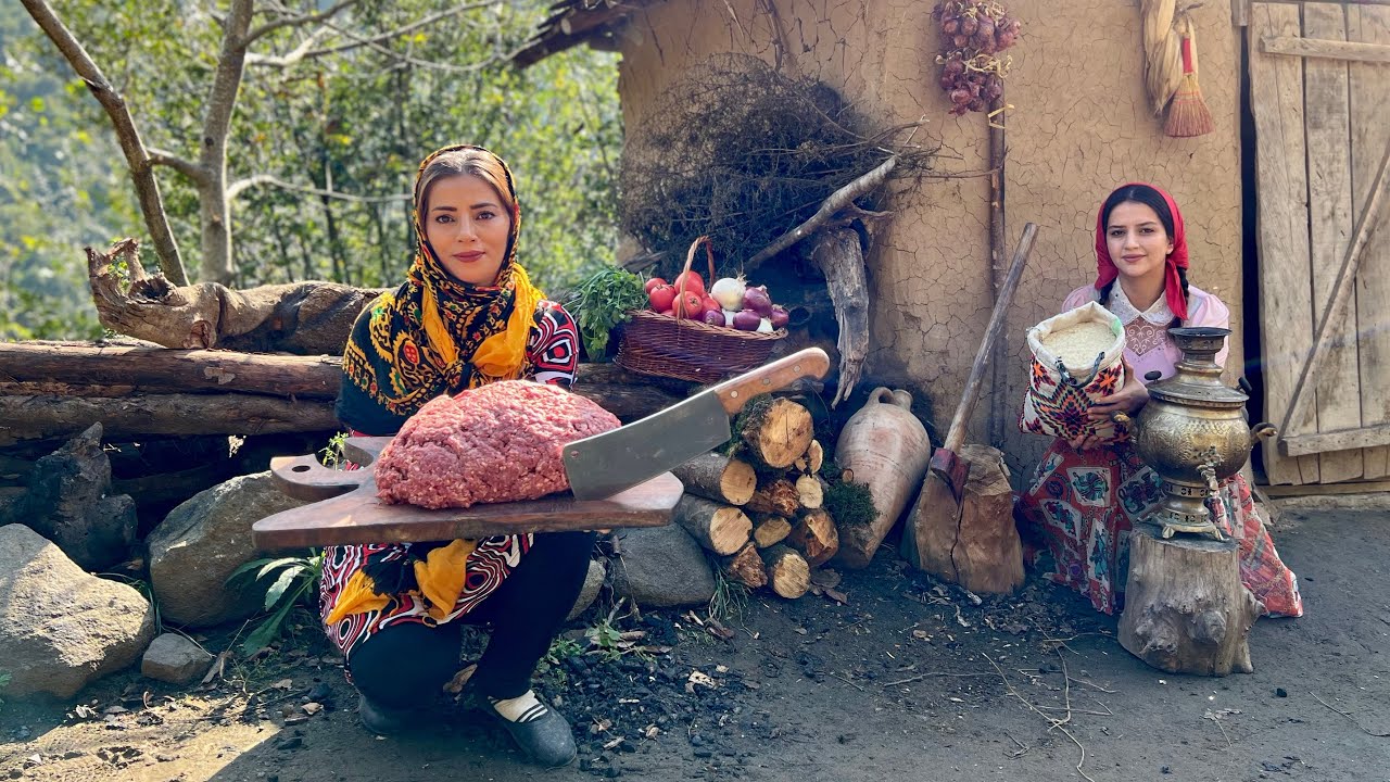 Готовим рецепт риса, фаршированного мясным фаршем и грецкими орехами! Открытая кухня