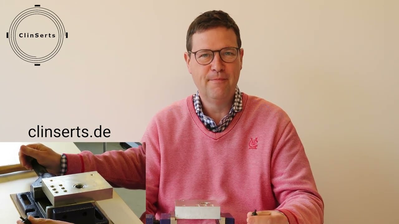 Anleitung zum Einbau eines Clinsert/ Keensert/ Key-Locking-Einsatzes mithilfe eines Montagewerkzeugs