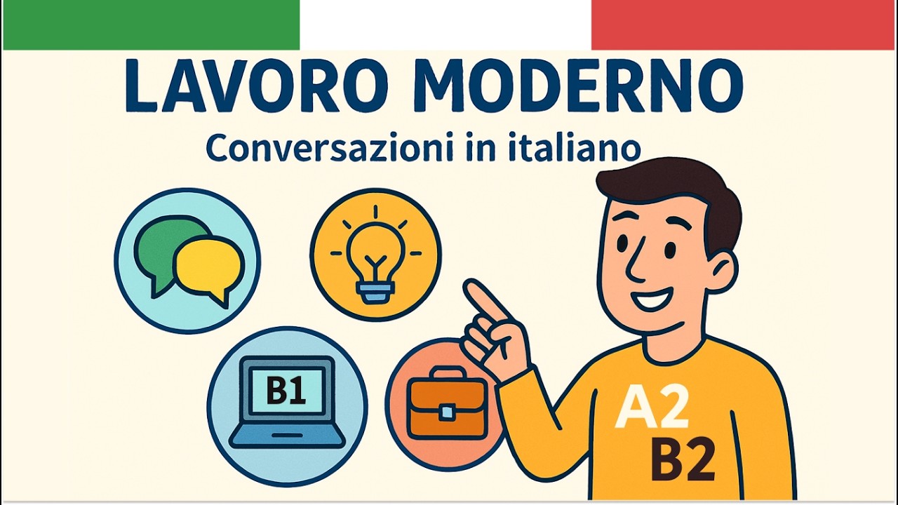Impara l’italiano Podcast: Conversazioni Italiane sul Lavoro - Parliamone in Italiano