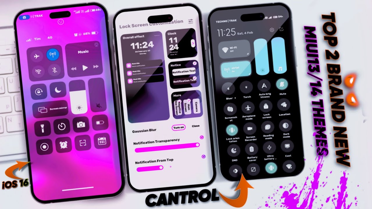 Top 2 Miui 13 Themes|New Cantrol Center|Best Miui 13/12 Themes|Xiaomi Themes.