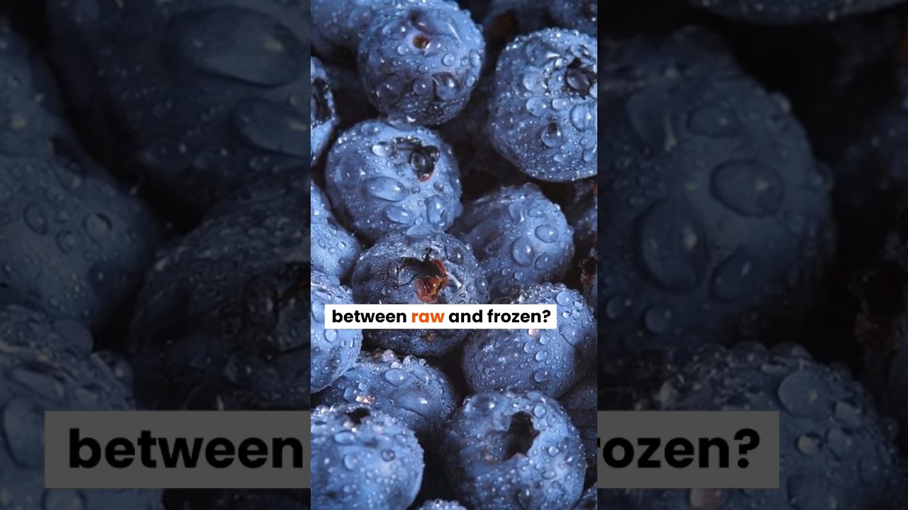 Raw blueberry VS Frozen Blueberry 🫐