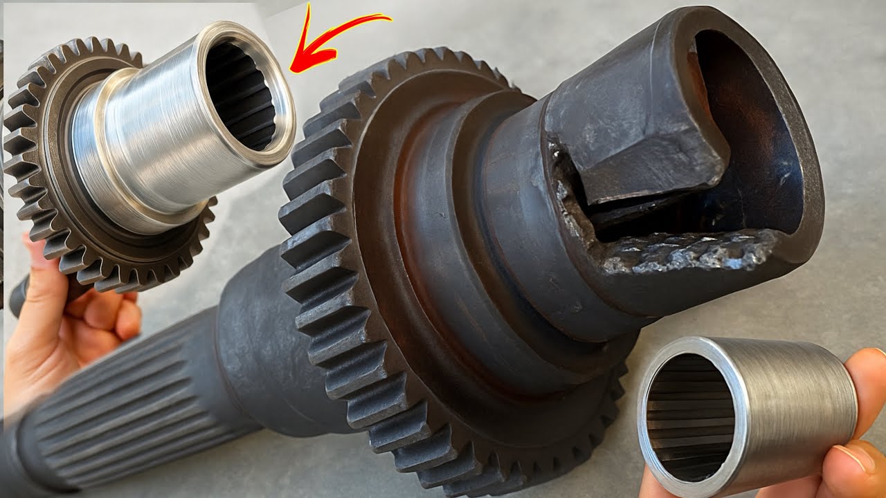 The Mechanic Retrieved Existence of Broken Gear Shaft From Being Wasted And Repaired it Perceptive