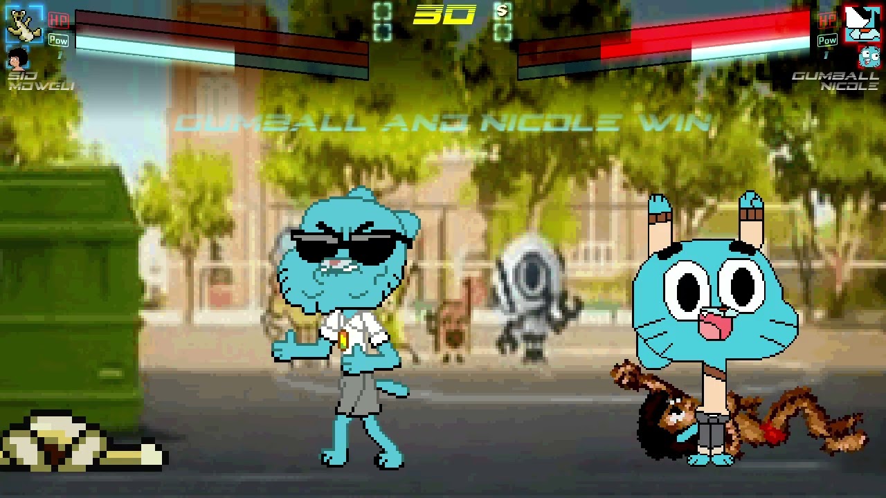 Mugen Battle - Sid (Me) and Mowgli VS Gumball and Nicole [First Round]