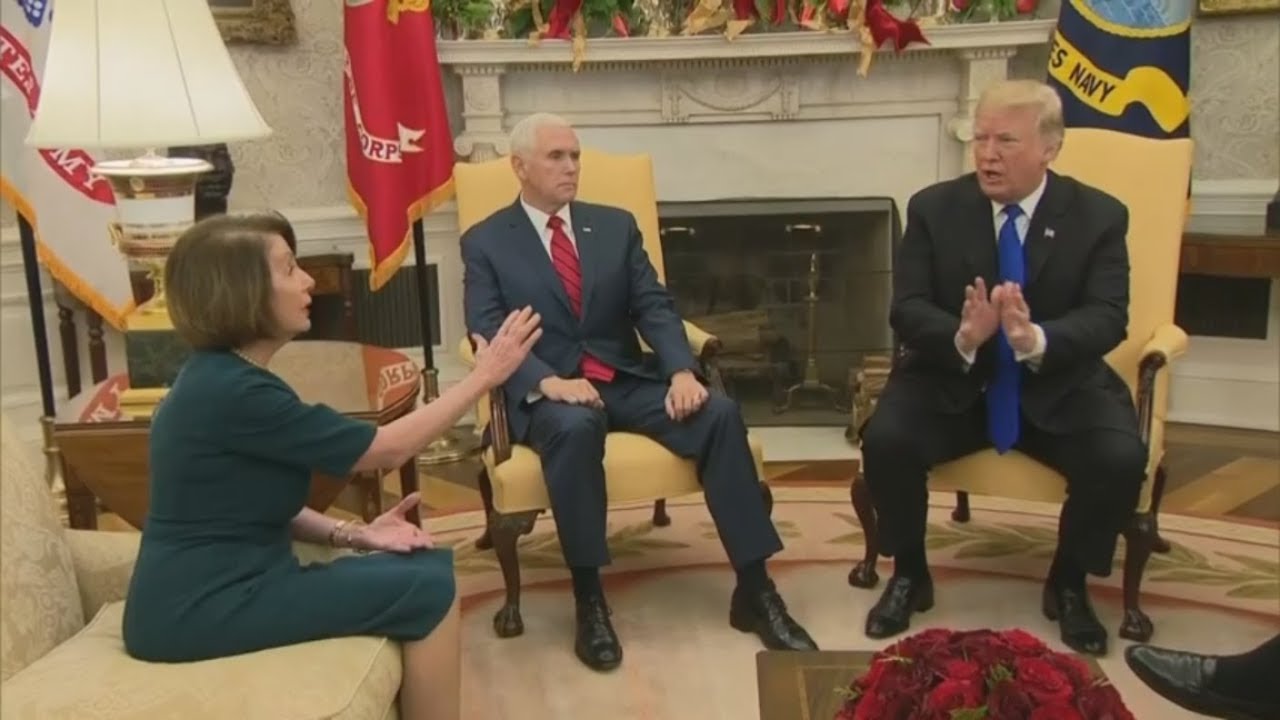 TRUMPS MAUER: Lautstarker Streit im Oval Office vor laufenden Kameras