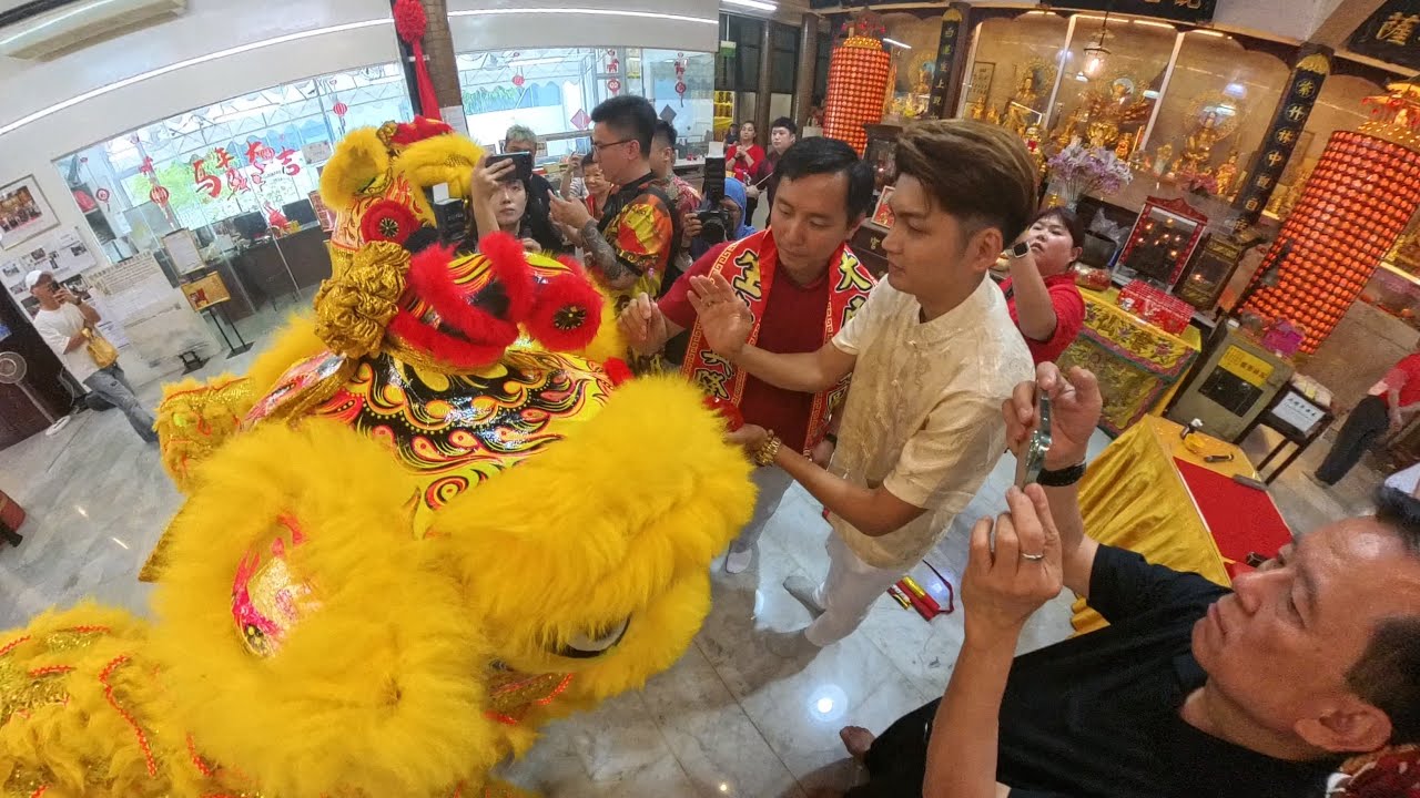 [4K] 杨威 新加坡 YangWei SG - 狮子觉醒仪式 Lion Awakening Ceremony @ Hoon Sian Keng Temple 07.02.26