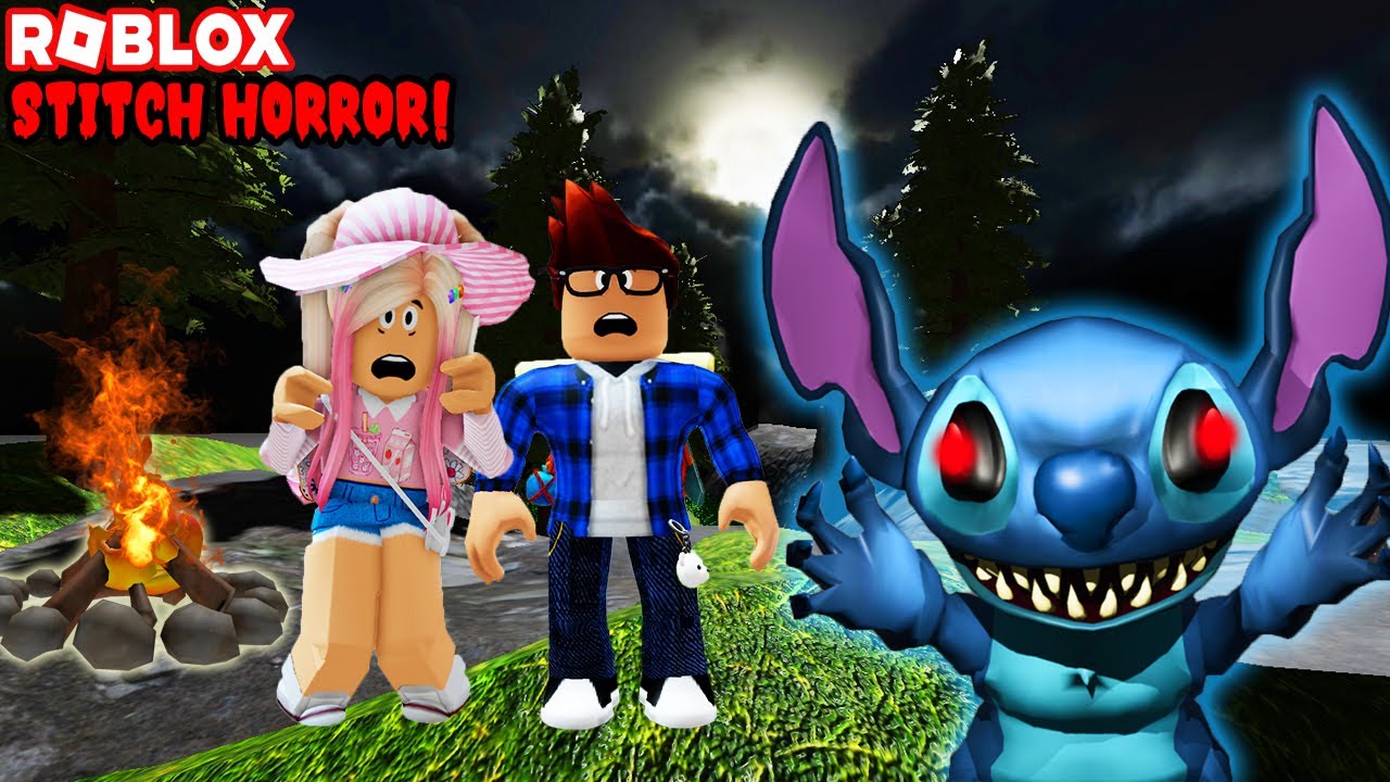 Nos Vamos De Campamento Y Una Criatura Extraña Llega Del Cielo Y Nos Acecha! Stitch Horror!😲🔪