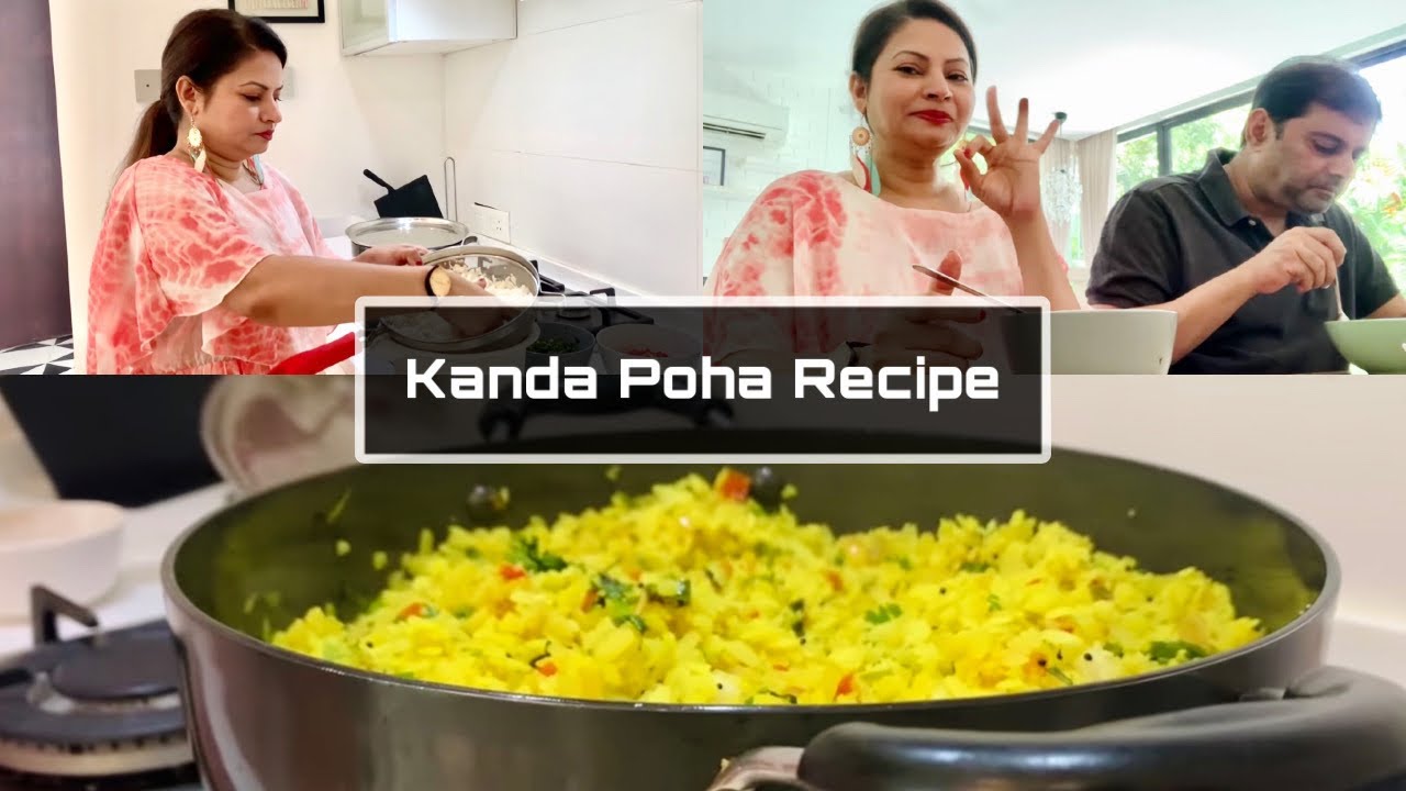 Maharashtrian Kande Pohe Recipe and my mobile magic kitchen | Megha Dhade Vlogs #meghadhade