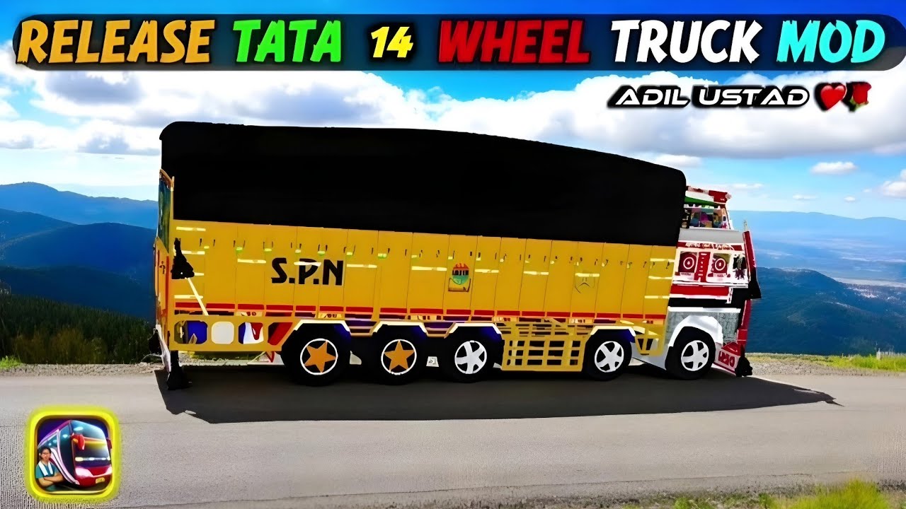NEW TATA 14 WHEELER TRUCK MOD | DOWNLOAD NOW | ADIL USTAD
