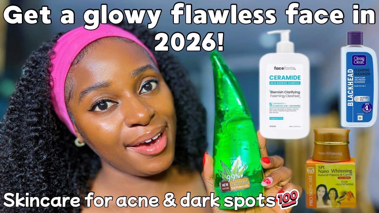 Get that radiant glowy skin in 2026💯 Brightening skincare routine for acne prone skin 