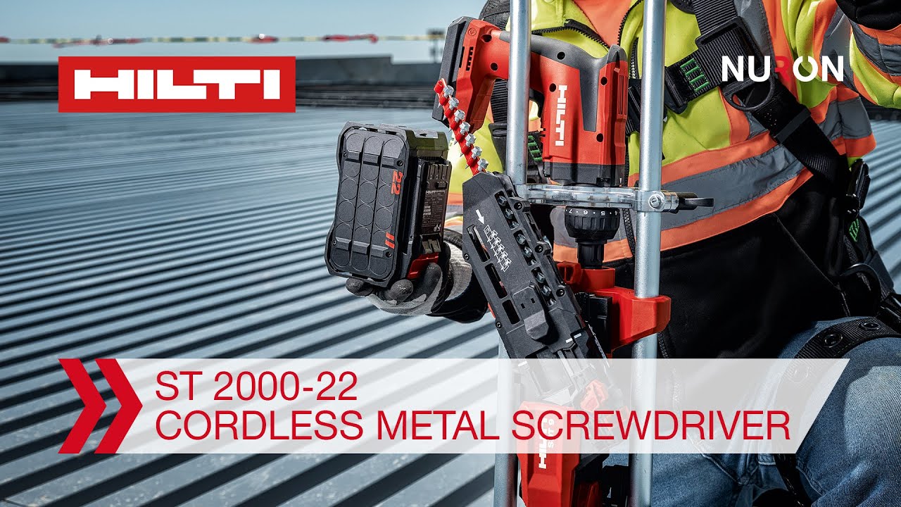 Hilti Nuron ST 2000-22 Cordless Metal Screwdriver - Features and Benefits