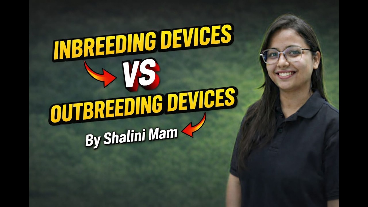 Inbreeding Devices and Outbreeding Devices [BIOLOGY] - Pandey Classes BY SHALINI MAM