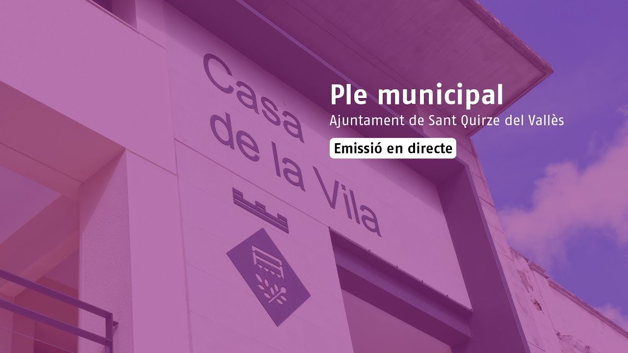 Ple Ordinari  dimarts 23 de desembre de 2025