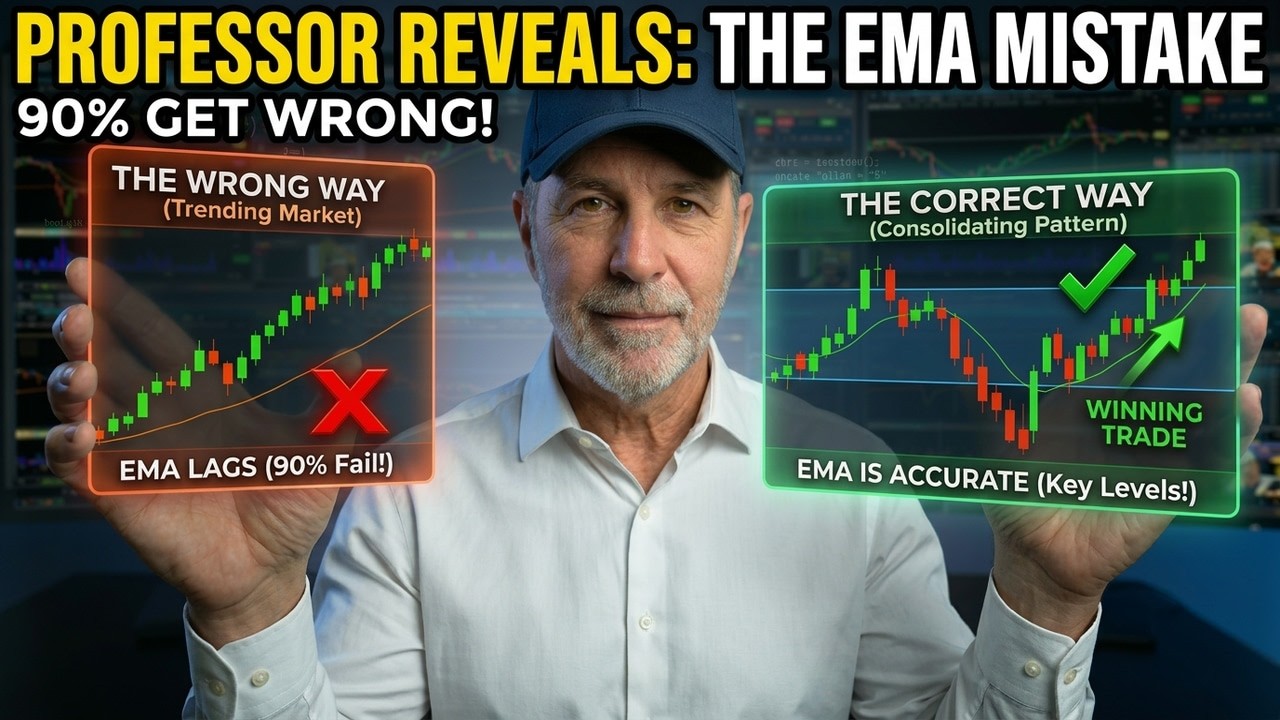 The EMA Mistake 90% of Day Traders get wrong Every Day!