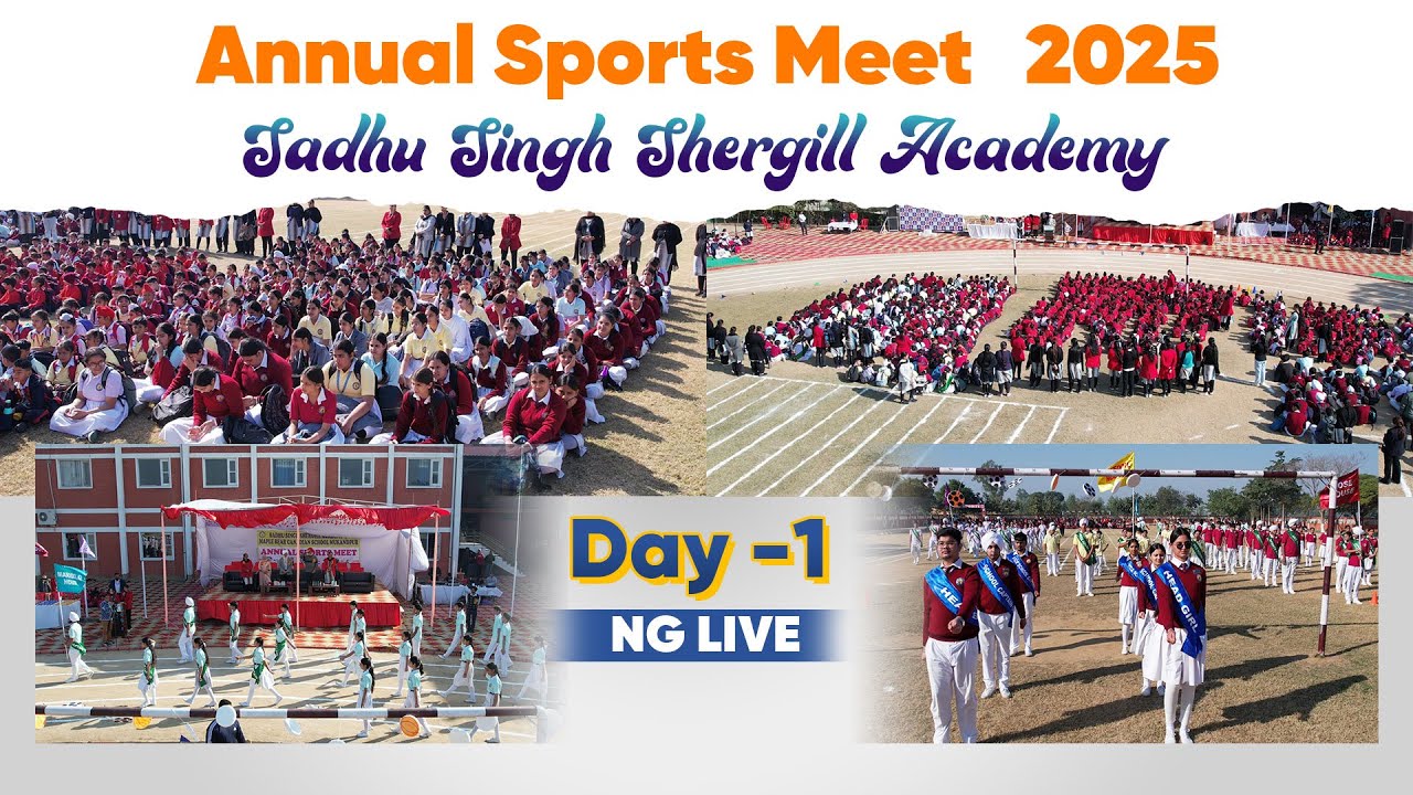 LIVE 🔴 Day-1 | Annual Sports Meet | Sadhu Singh Shergill Academy, Mukandpur | 29-11-2025 | NGLIVE