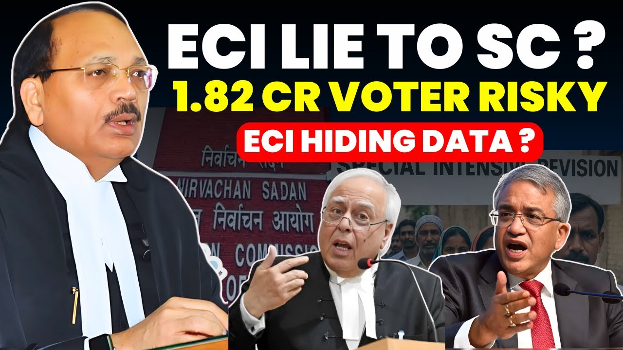 1.82 VOTER TO REMOVE FROM LIST? ECI LIED TO SC - IS ECI HIDING DATA? #supremecourtofindia #eci