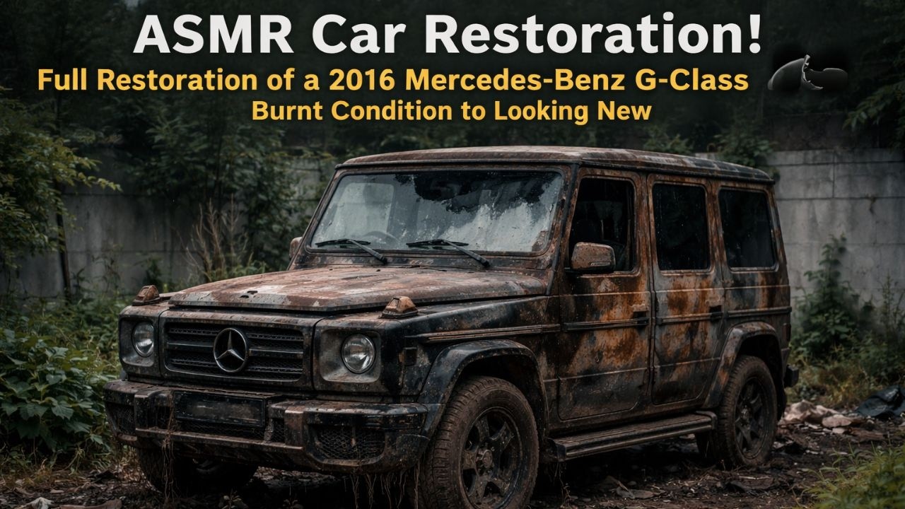 ASMR Car Restoration! 2017 Mercedes-Benz G-Class from Burnt Condition to Looking New
