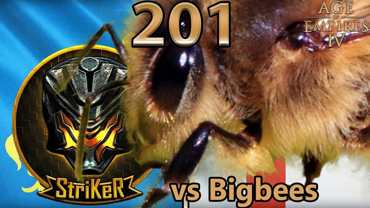 StriKeR 🇩🇪 (Franzosen) vs Bigbees 🐝 (Engländer) - Age of Empires 4 - Cast 201 [Deutsch/4K]