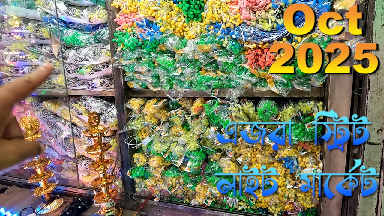 এজরা স্ট্রিট লাইট মার্কেট কলকাতা অক্টোবর ২০২৫ || Ezra street light market || kolkata light market