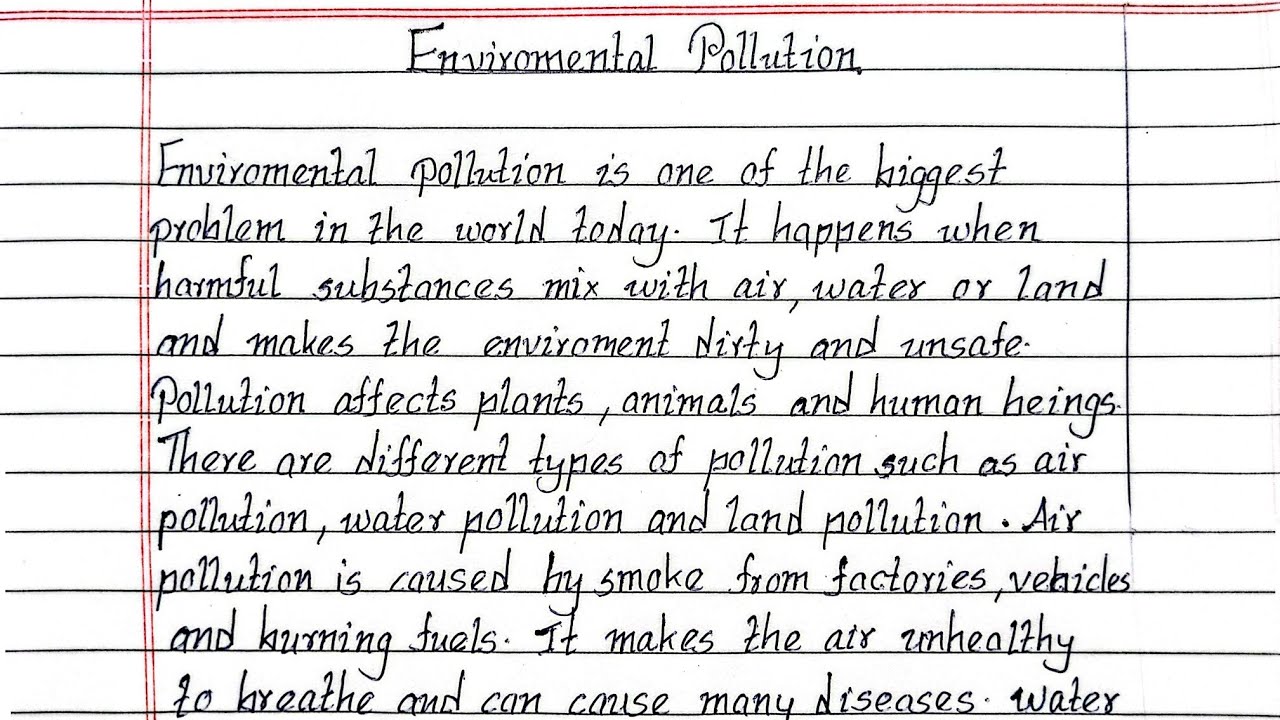 ​Environmental pollution | Environmental pollution essay in english