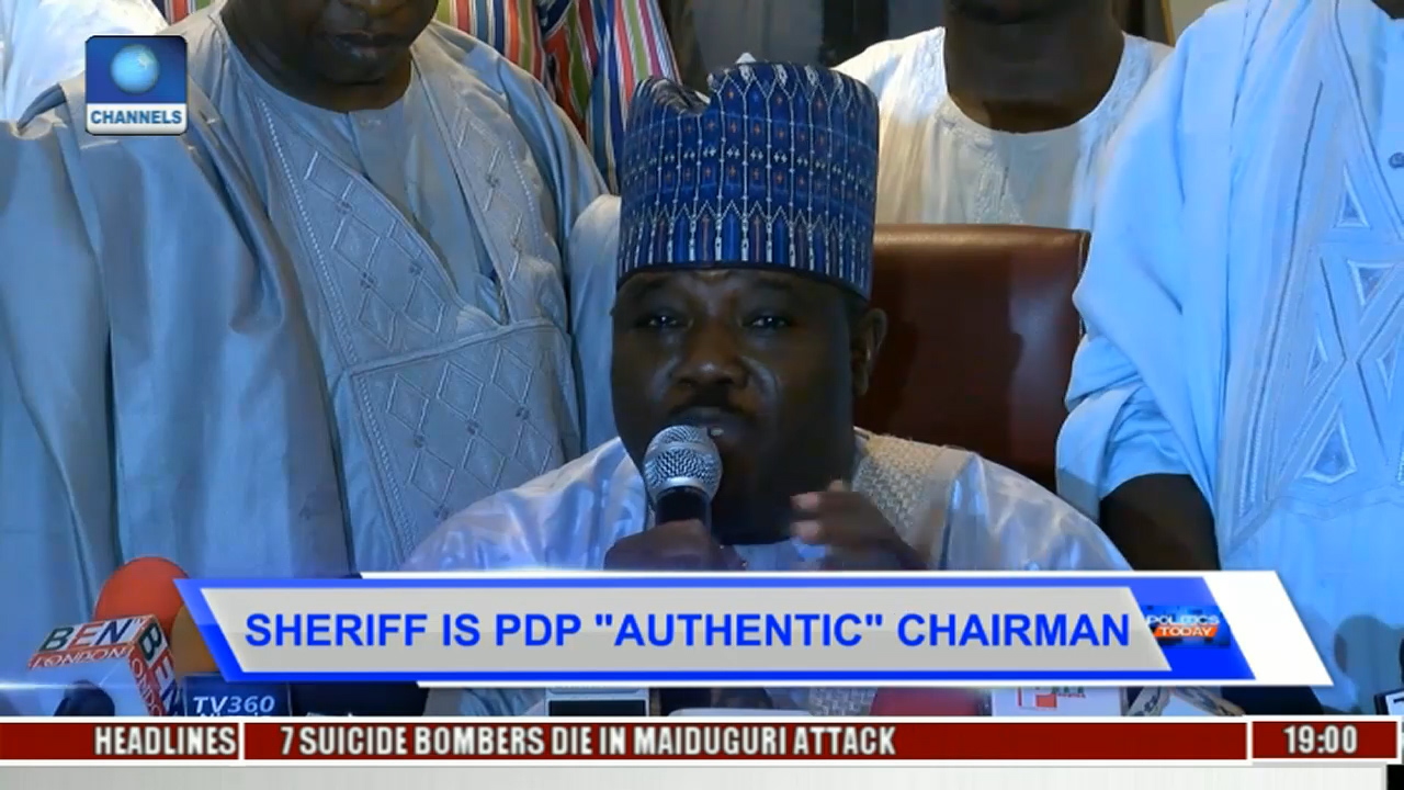 Politics Today: Sheriff Is PDP 