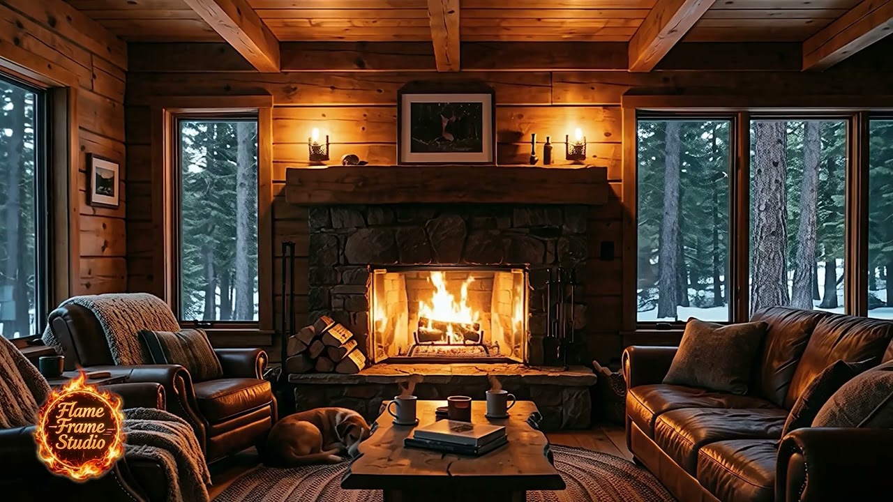 Cozy Fireplace Jazz Vol.2 - Relax, Study & Sleep [1 Hour]