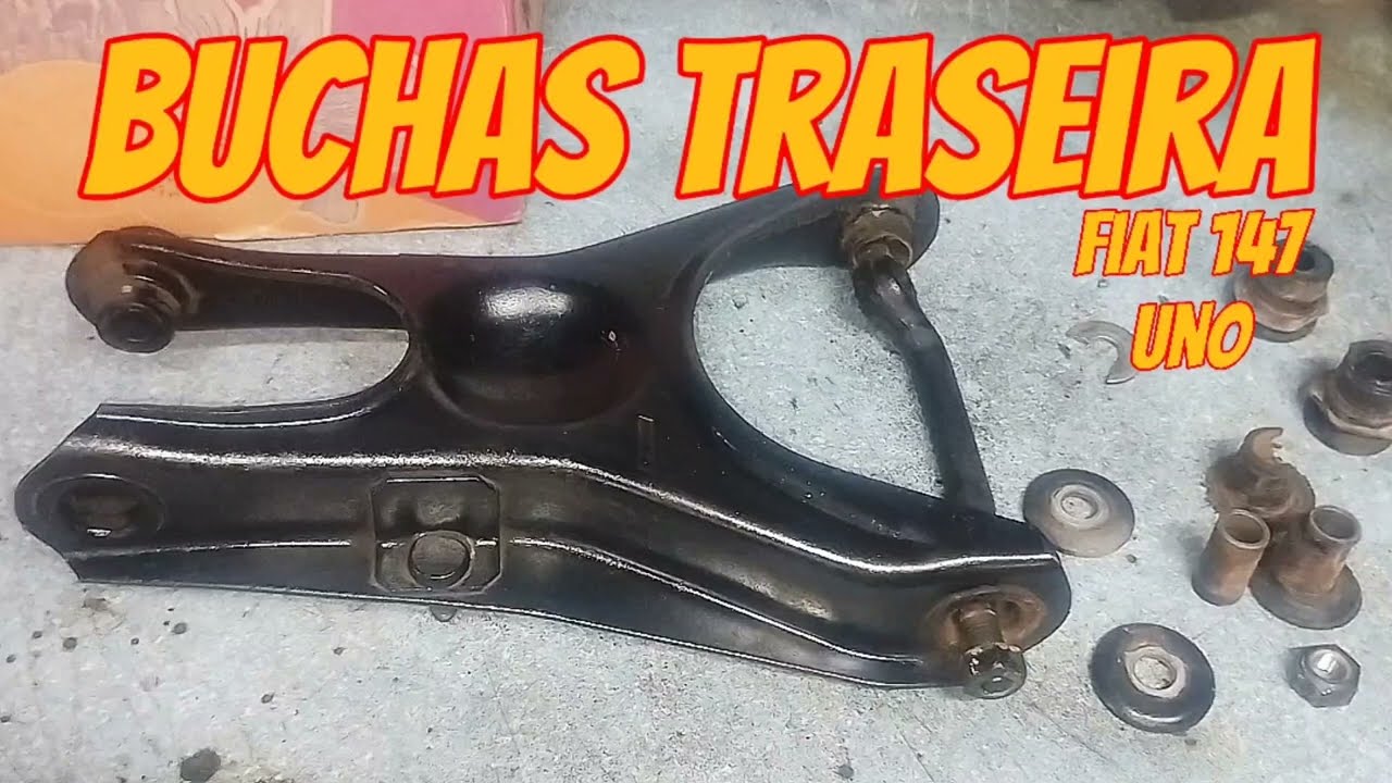 Como trocar as buchas da bandeja traseira Fiat 147 e Uno