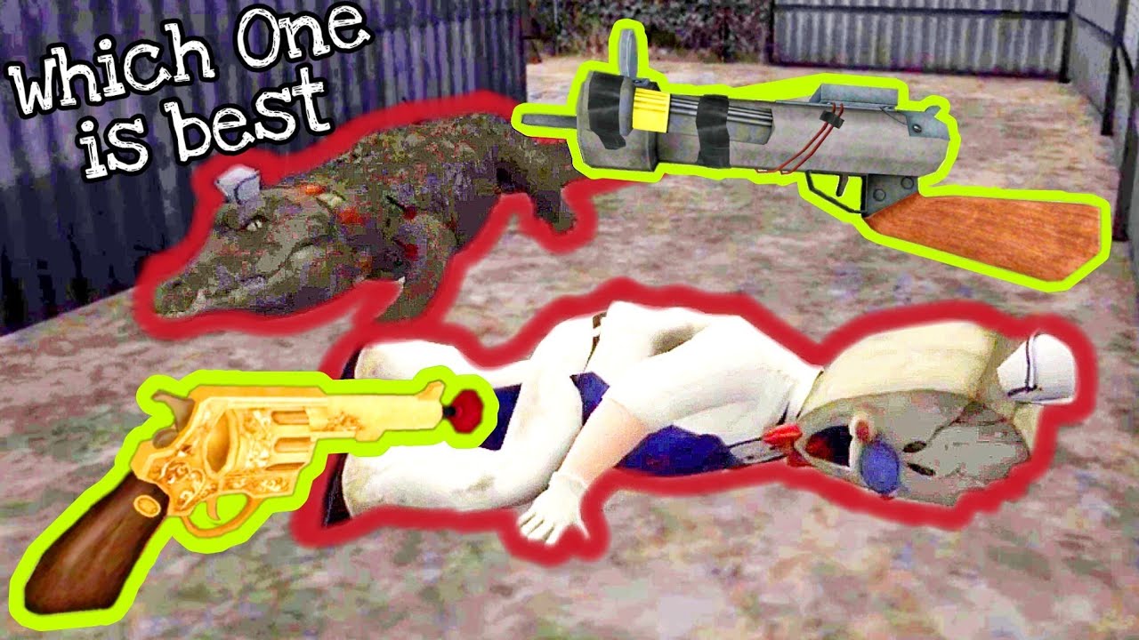 Ice Scream 3 - Mike's ElectroGun Vs Rod's Golden Revolver