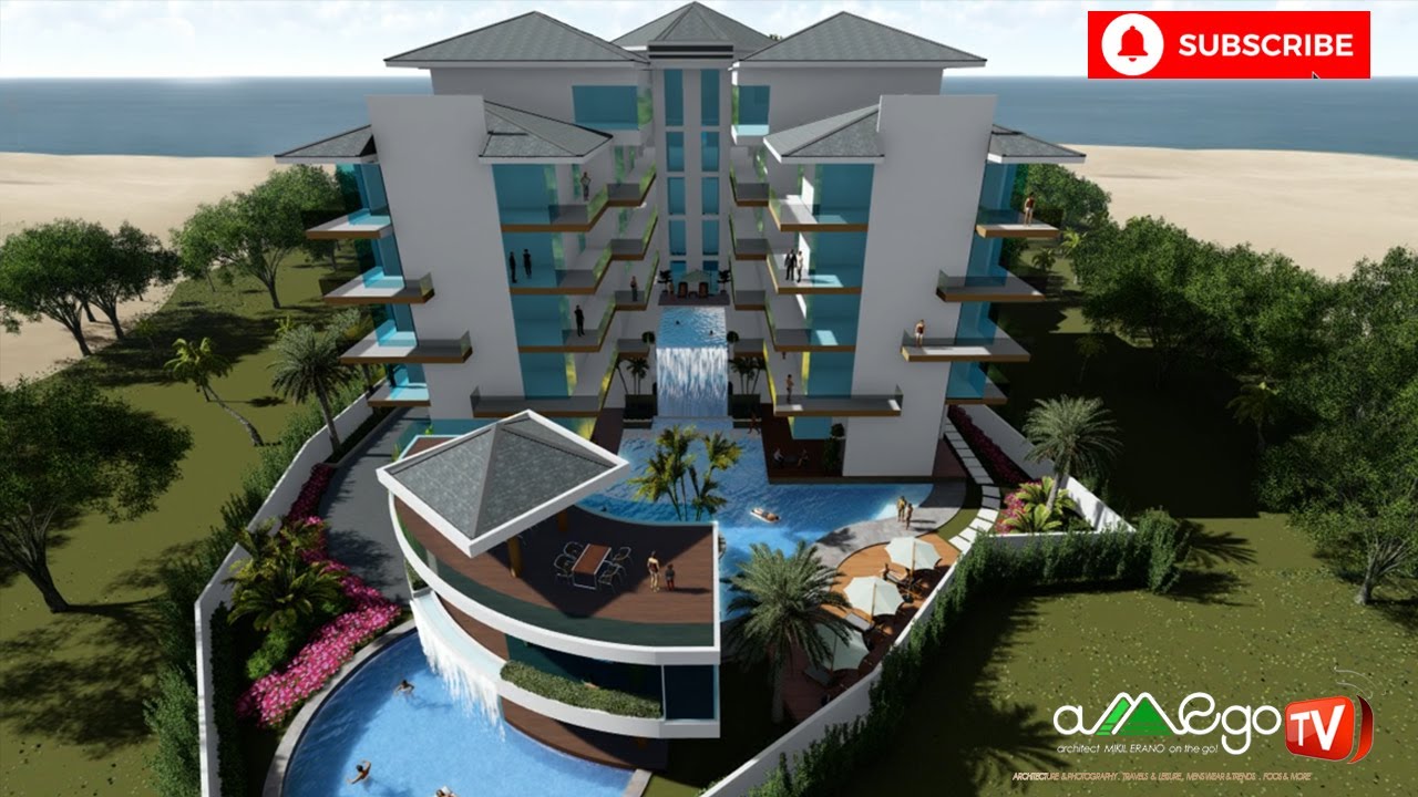 aMEgo TV: Mikil's Design 7-Storey Hotel & Beach Resort on a small island.