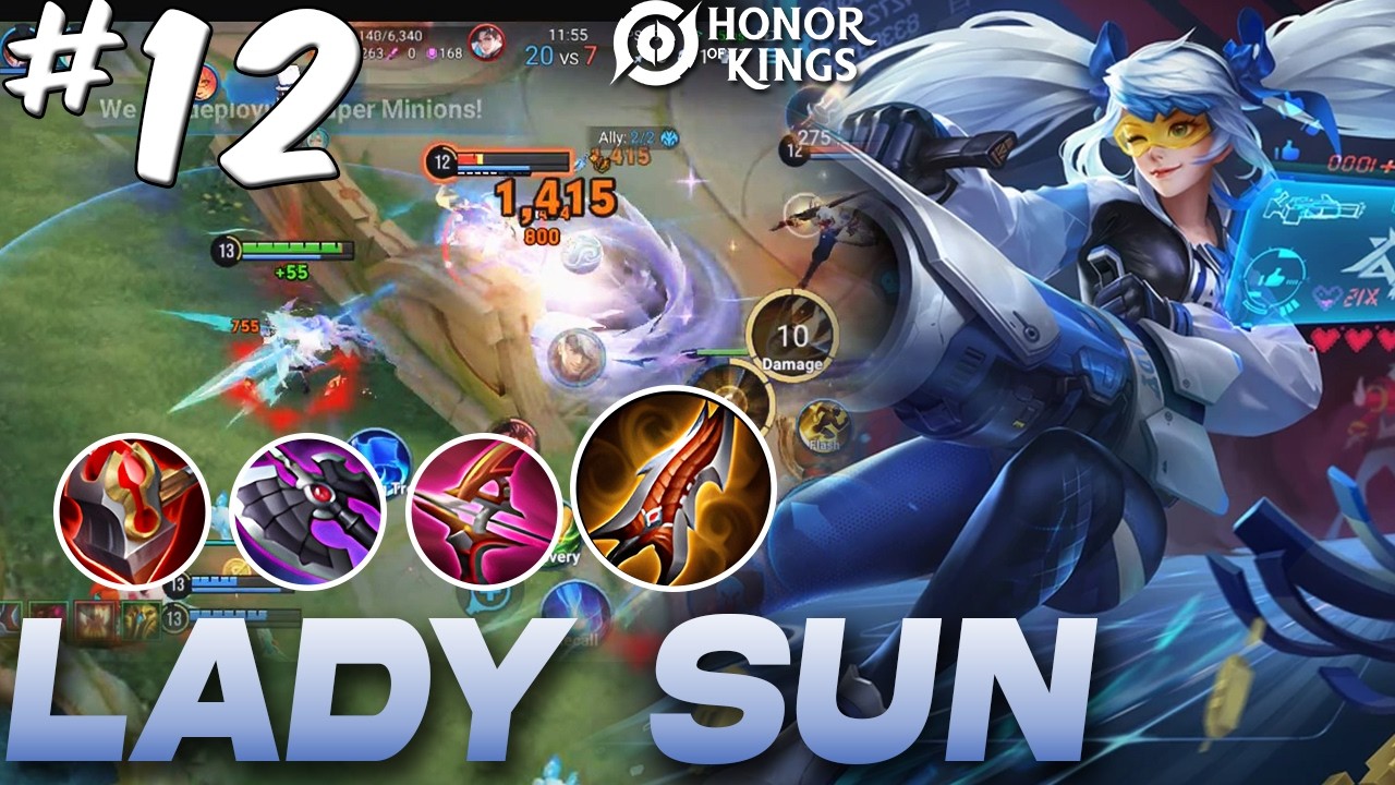 Undisputed best Marksman in the game! | Lady Sun Marksman Gameplay #12 | Honor of Kings
