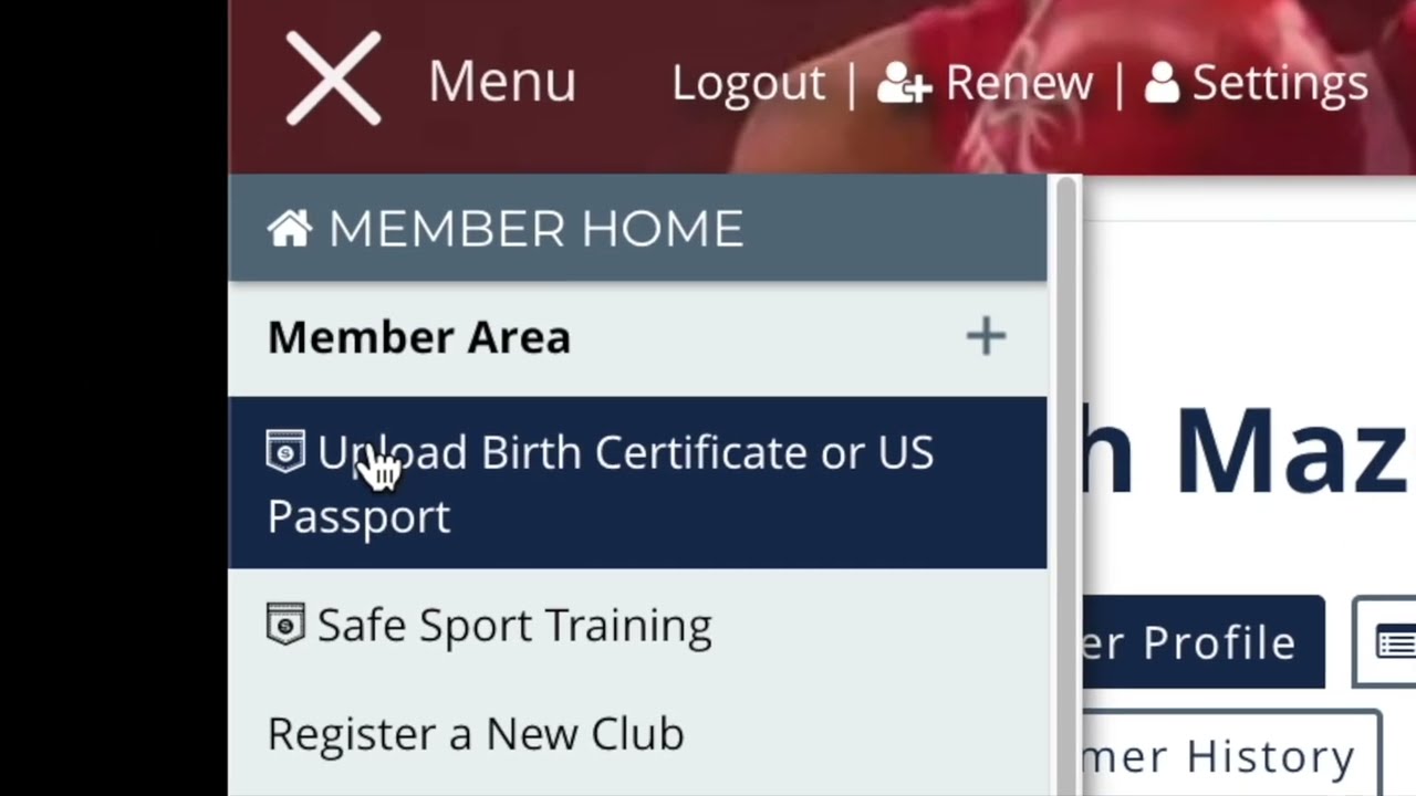 USA Boxing Documentation Upload (Birth Certificate & Physical)