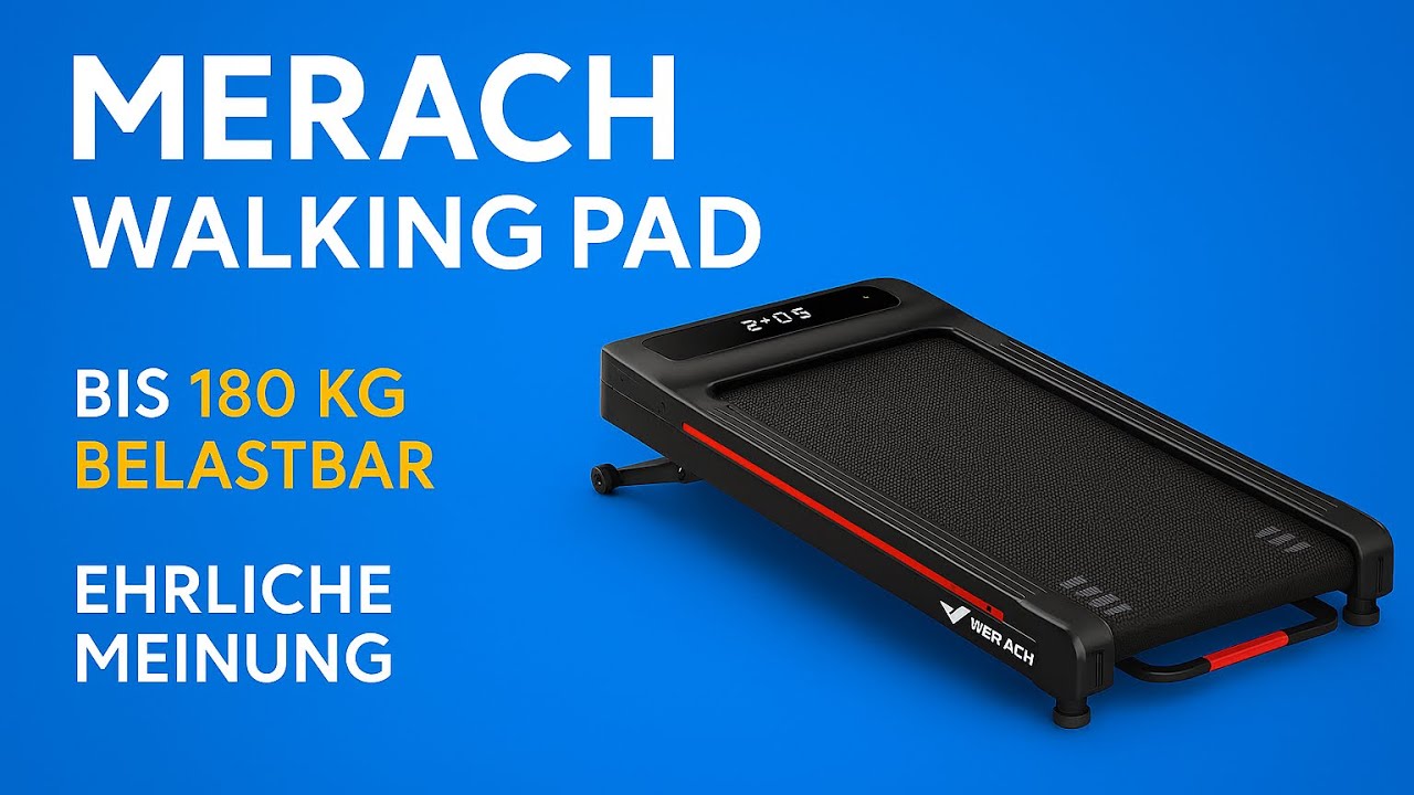 „MERACH Walking Pad im Test: Leise, Steil, 180kg tauglich? | Dad Space Review“