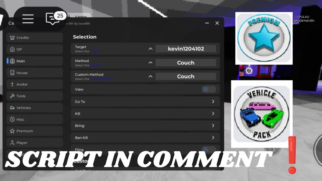 SCRIPT BROOKHAVEN FREE GAMEPASS, TROLL, BUG PLAYER | KEY, PASTEBIN NO PASS