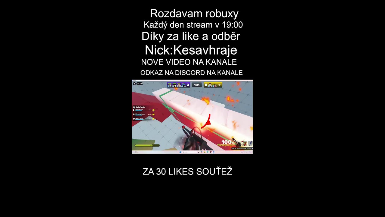 TAJNÝ HOST S DEMENCÍ NA STREAMU #roblox #cz #sk #short #rivals
