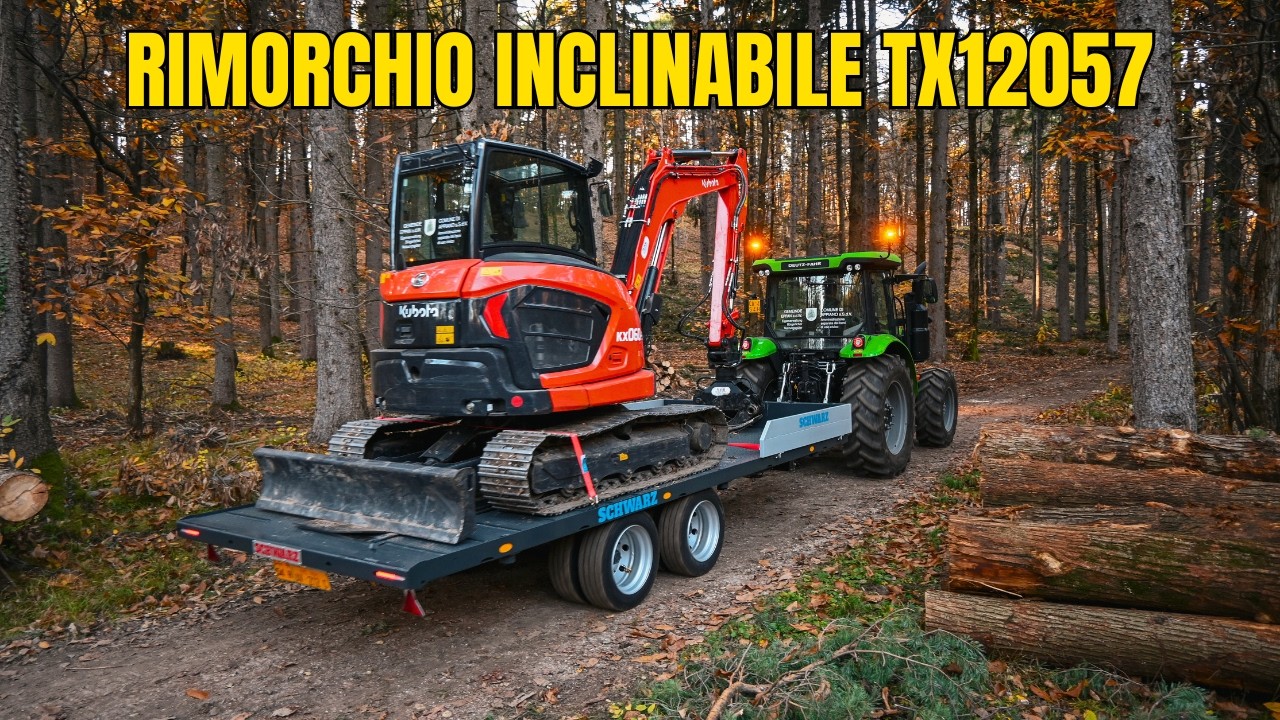 Rimorchio inclinabile SCHWARZ con retro a punta EASY-LOAD
