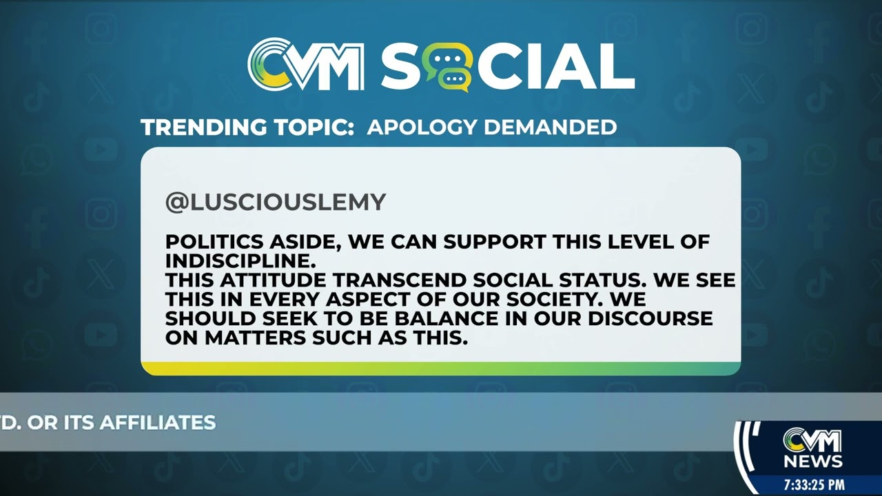 Reactions to &lsquo;Apology Demanded&rsquo; | Social Media: October 18, 2024  | @CVMTVNews